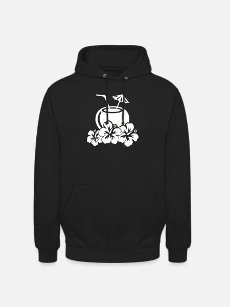 Cocktail Hibiscus - Unisex Hoodie - black