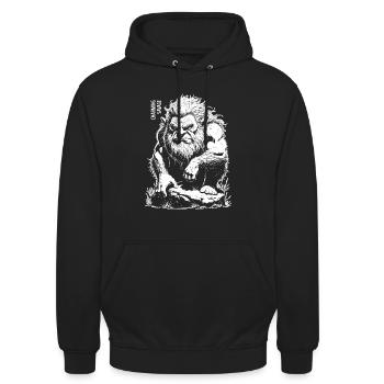 Charming Savage #1 White Design - Unisex Hoodie - black - Front - Alina (178cm) & Michal (187cm)