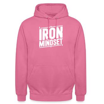Iron Mindset - Unisex Hoodie - pink - Front - Alina (178cm) & Michal (187cm)