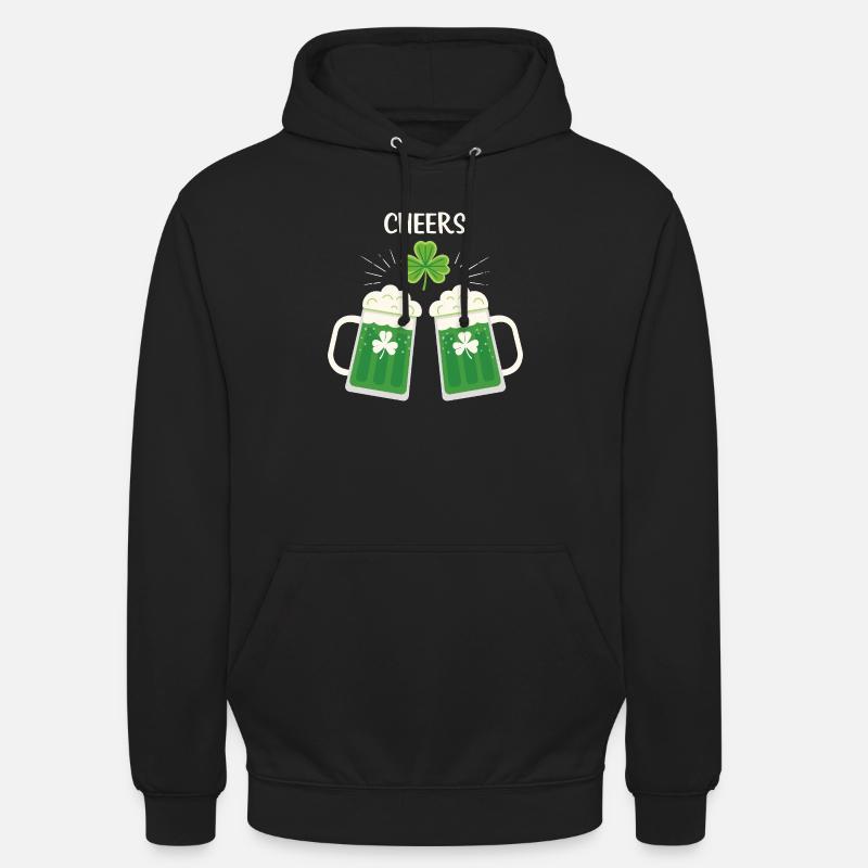 Pints and Clovers in Celebration - Unisex Hoodie - black