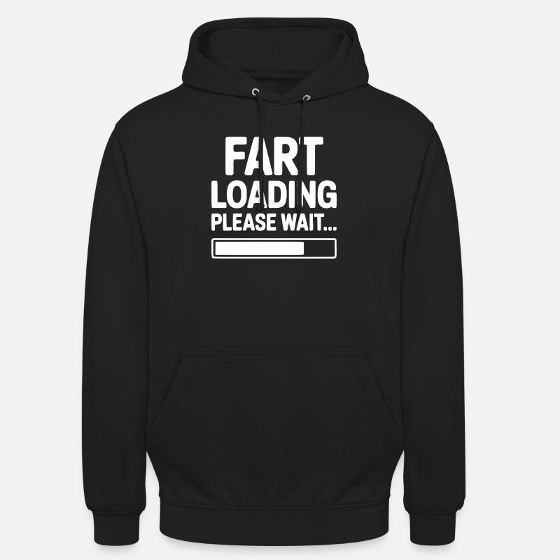 Fart Loading Please Wait... - Unisex Hoodie - black