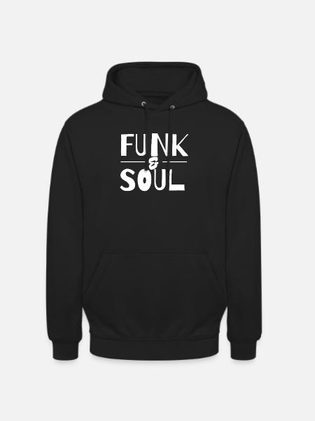 Funk & Soul Retro Typography - Unisex Hoodie - black