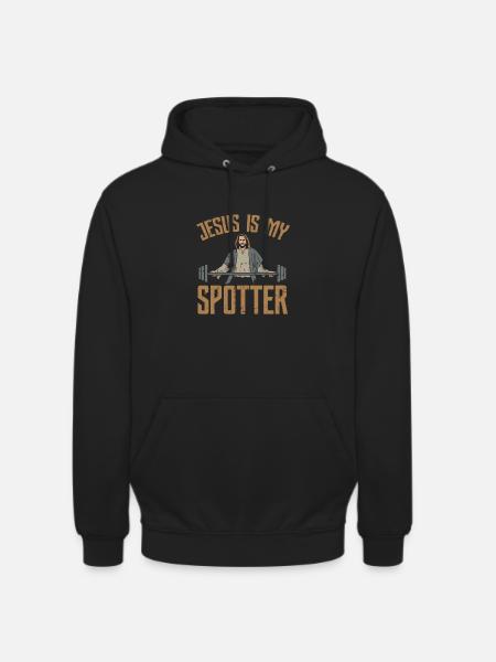 Jesus is my spotter - Unisex Hoodie - black