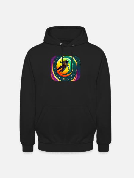 Lost in space - Sweat-shirt à capuche unisexe - noir