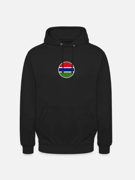 Gambia Gambian Flag Gambier - Hættetrøje unisex - sort