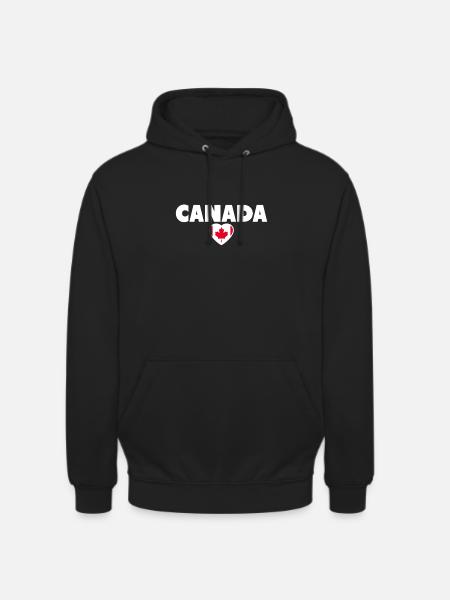 Canada Canada Drapeau canadien - Sweat-shirt à capuche unisexe - noir