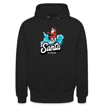 Santa Claus Florida - Unisex Hoodie - Schwarz - Vorne - Alina (178cm) & Michal (187cm)