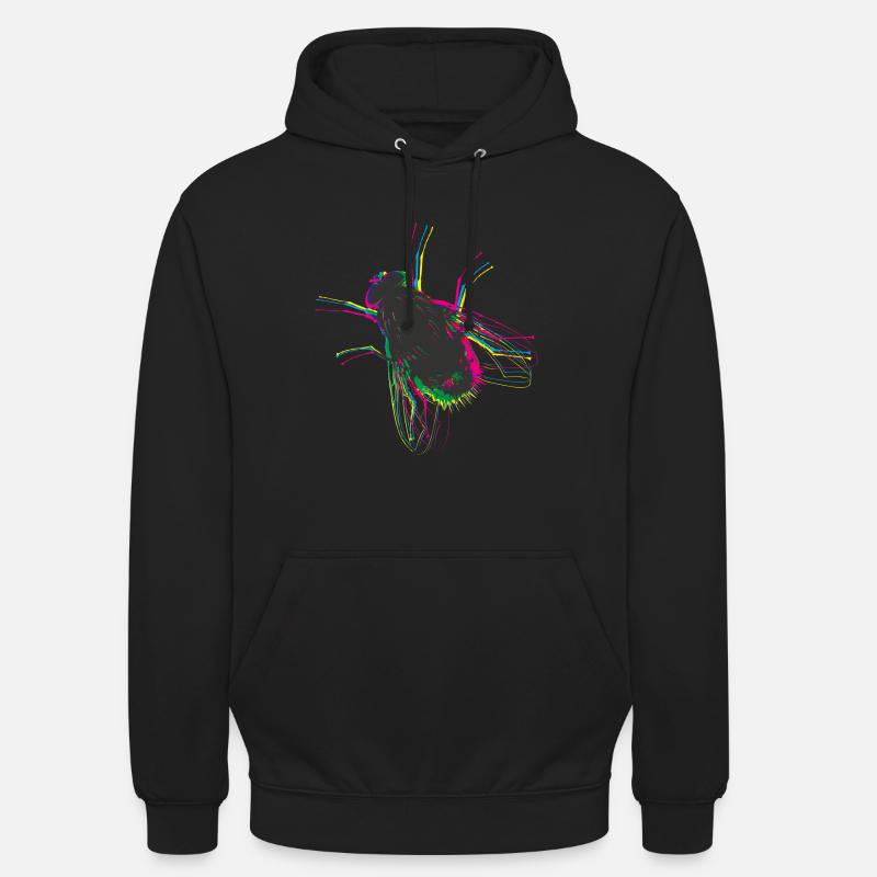 FLY TRI COULEUR - Sweat-shirt à capuche unisexe - noir