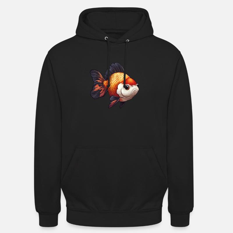 Fancy Calico Schleierschwanz Goldfisch - Unisex Hoodie - Schwarz