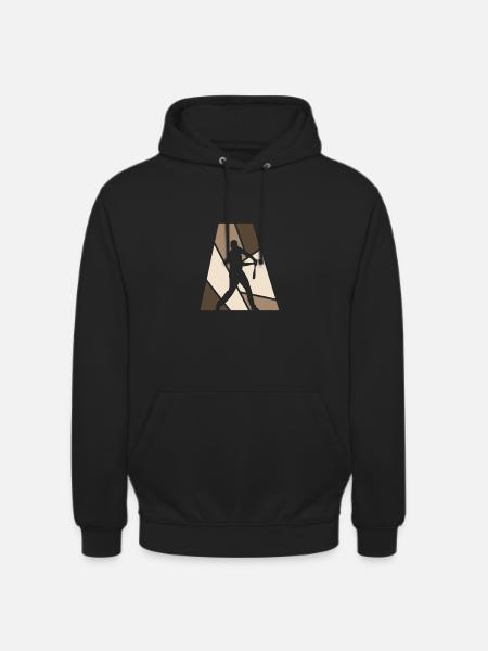 Receveur de baseball - Sweat-shirt à capuche unisexe - noir