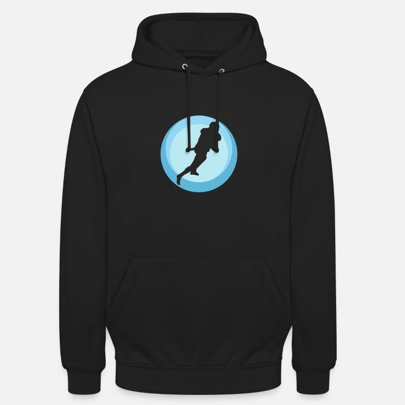 Quarterback Gridiron - Sweat-shirt à capuche unisexe - noir