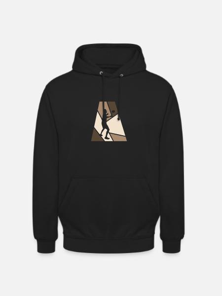 Drop Badmintonspieler Smash - Unisex Hoodie - Schwarz