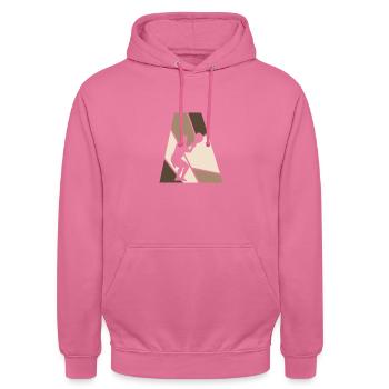 field Lacrosse Lacrosseschläger - Unisex Hoodie - Pink - Vorne - Alina (178cm) & Michal (187cm)