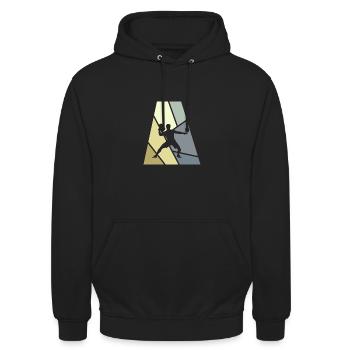 Tischtennis Tischtennisschläger - Unisex Hoodie - Schwarz - Vorne - Alina (178cm) & Michal (187cm)