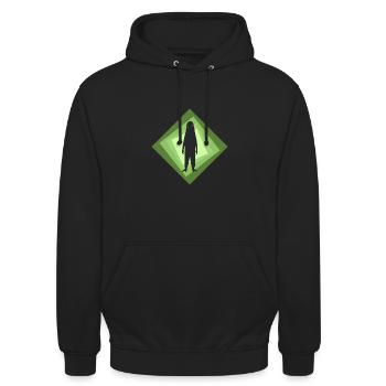 Cryptozoology Bigfoot Unicorn - Unisex Hoodie - black - Front - Alina (178cm) & Michal (187cm)