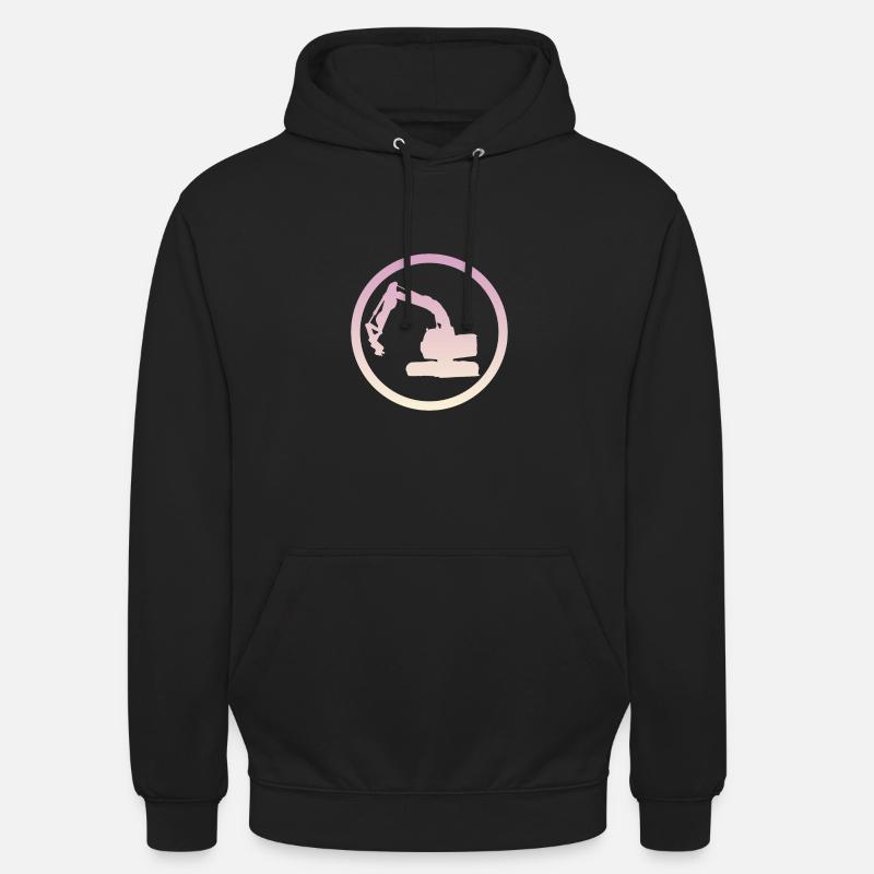 Baggerfahrer Bagger Bauarbeiter - Unisex Hoodie - Schwarz