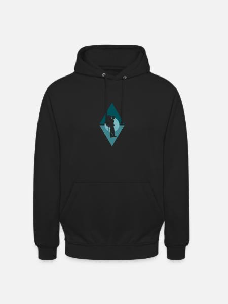 Backpacker Wanderer Wandern - Unisex Hoodie - Schwarz