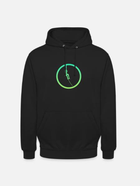 Climber Rope Climbing Climber - Unisex Hoodie - black