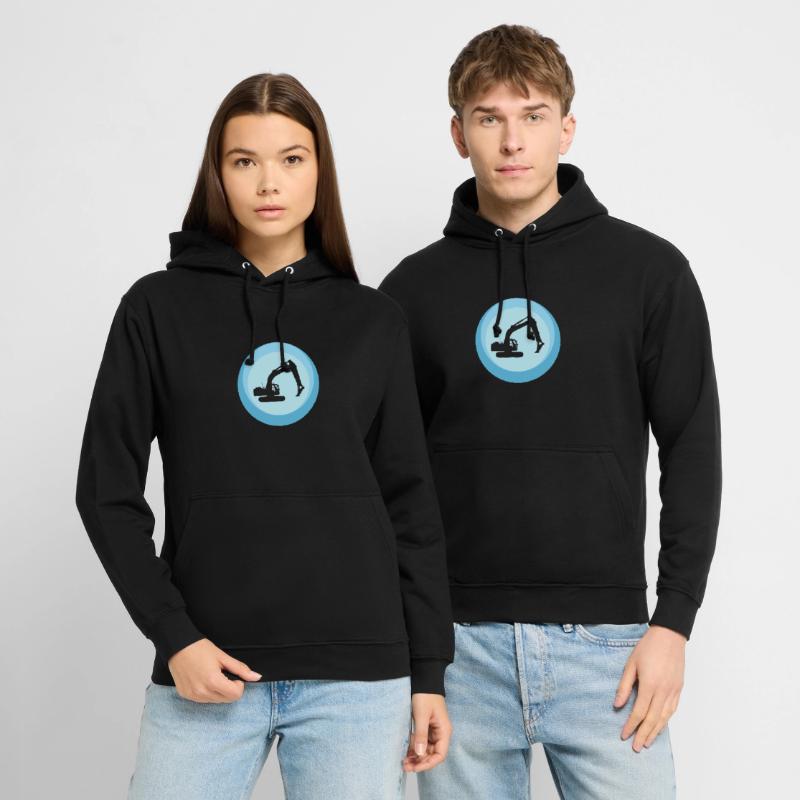 Construction site excavator driver construction site Unisex Hoodie