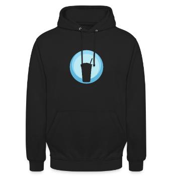 Tee Boba Bubble Tea - Unisex Hoodie - black - Front - Alina (178cm) & Michal (187cm)