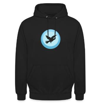 Animal Wings Animal - Unisex Hoodie - black - Front - Alina (178cm) & Michal (187cm)