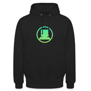 Computerarbeit Computer Gamer - Unisex Hoodie - Schwarz - Vorne - Alina (178cm) & Michal (187cm)