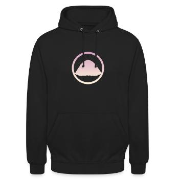 Tentes de camping-car Tentes - Sweat-shirt à capuche unisexe - noir - Devant - Alina (178cm) & Michal (187cm)