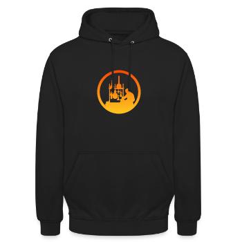 Molekül Biochemie Chemisch - Unisex Hoodie - Schwarz - Vorne - Alina (178cm) & Michal (187cm)