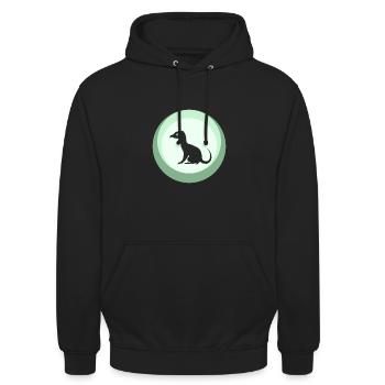 Cryptozoology Mythical Unicorn - Unisex Hoodie - black - Front - Alina (178cm) & Michal (187cm)
