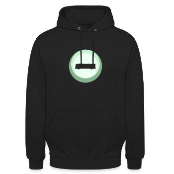 Bus Busfahrer Öffentliche Verkehrsmittel - Unisex Hoodie - Schwarz - Vorne - Alina (178cm) & Michal (187cm)