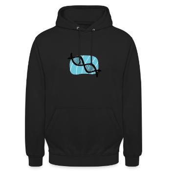 Biology Zoology Biologist - Unisex Hoodie - black - Front - Alina (178cm) & Michal (187cm)