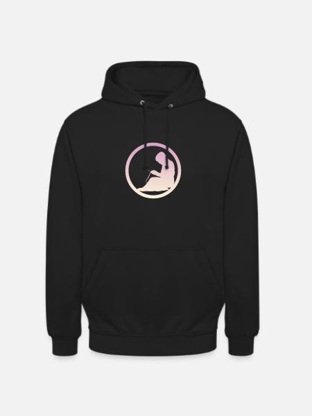 Crochet Wool Crochet - Unisex Hoodie - black