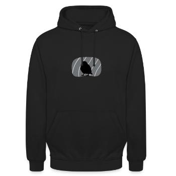 Vogel Vögel beobachten Vogel Abbildung - Unisex Hoodie - Schwarz - Vorne - Alina (178cm) & Michal (187cm)
