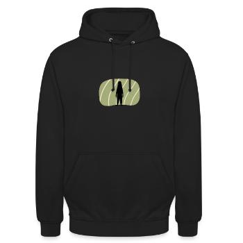 Cryptozoologie Conte de fées mythique - Sweat-shirt à capuche unisexe - noir - Devant - Alina (178cm) & Michal (187cm)