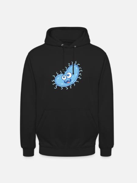 MICROBIOLOGISTE: Bactérie douce - Sweat-shirt à capuche unisexe - noir