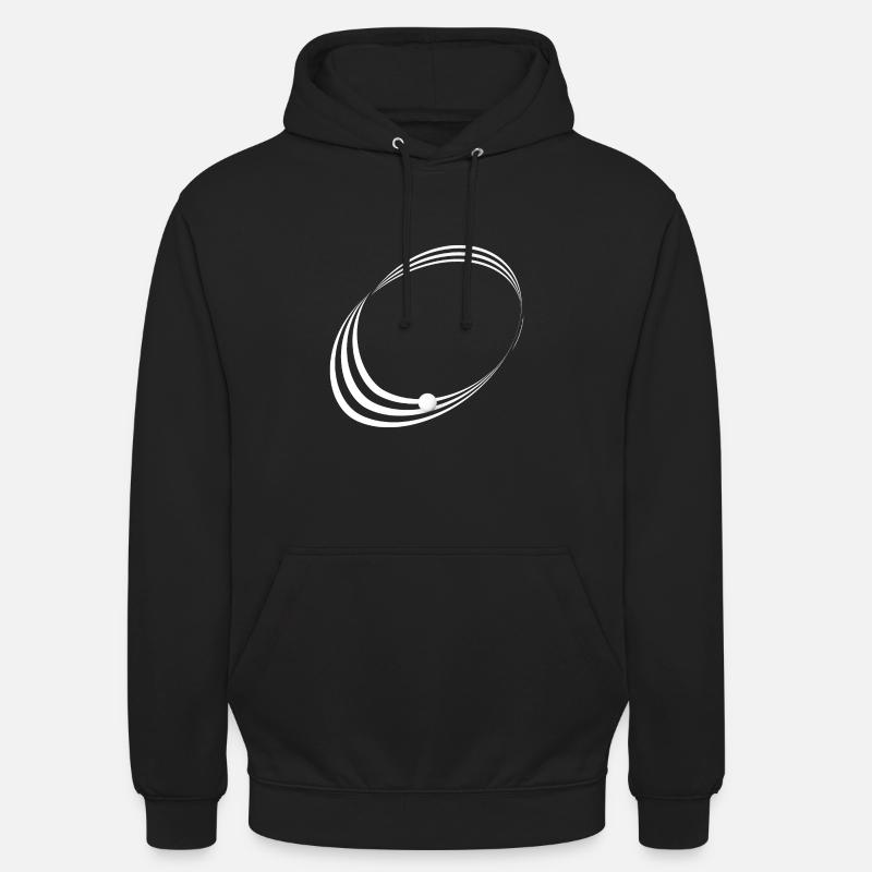 Ruban Möbius noir et blanc - Sweat-shirt à capuche unisexe - noir
