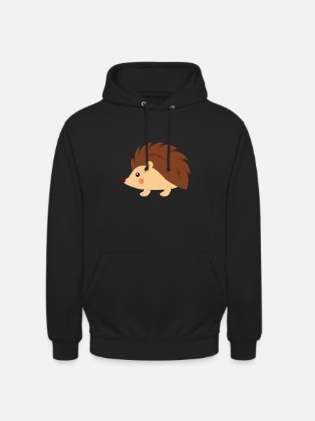 Bébé Hérisson Enfants - Sweat-shirt à capuche unisexe - noir