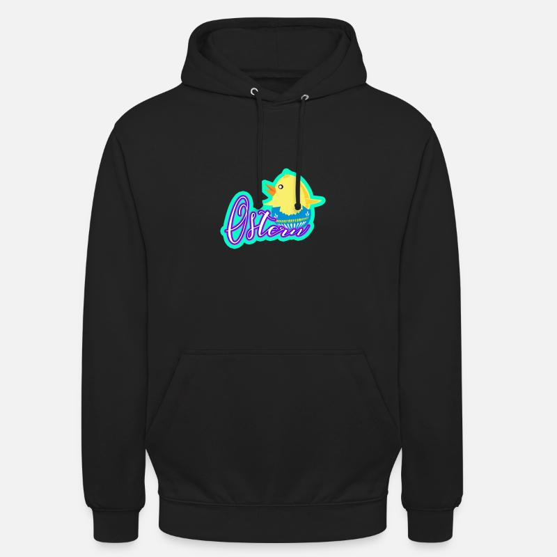 Des cubes à Pâques - Sweat-shirt à capuche unisexe - noir