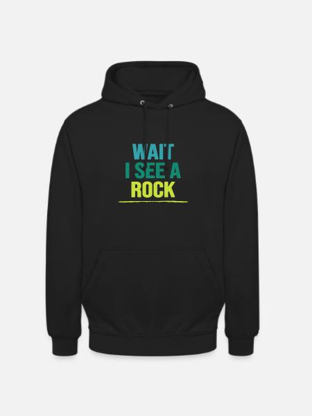 bouldern boulderfelsen freiklettern boulderroute - Unisex Hoodie - Schwarz