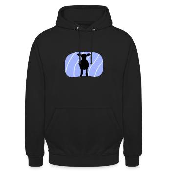 Cow Bull Moo - Unisex Hoodie - black - Front - Alina (178cm) & Michal (187cm)