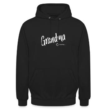 Grandma loading - Unisex Hoodie - Schwarz - Vorne - Alina (178cm) & Michal (187cm)
