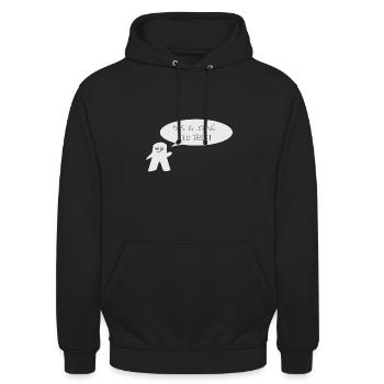 vü zu teier - Unisex Hoodie - Schwarz - Vorne - Alina (178cm) & Michal (187cm)