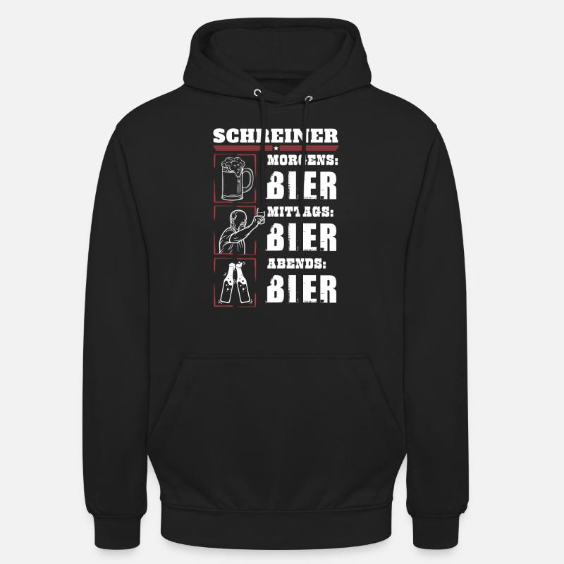 Mon quotidien de menuisier - Sweat-shirt à capuche unisexe - noir