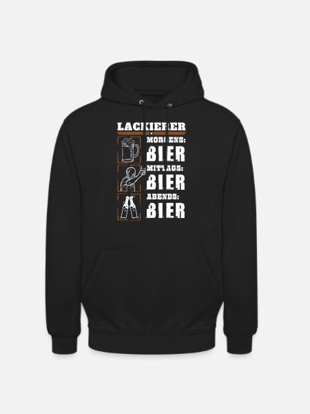 Mon quotidien de peintre - Sweat-shirt à capuche unisexe - noir