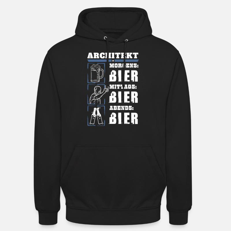 Mon quotidien d’architecte - Sweat-shirt à capuche unisexe - noir