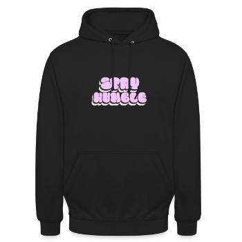 Stay Humble Minimalist Clouds Design - Unisex Hoodie - black - Front - Alina (178cm) & Michal (187cm)