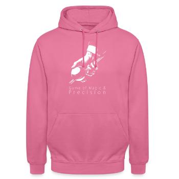 Billard - Spiel der Magie und Präzision - Unisex Hoodie - Pink - Vorne - Alina (178cm) & Michal (187cm)