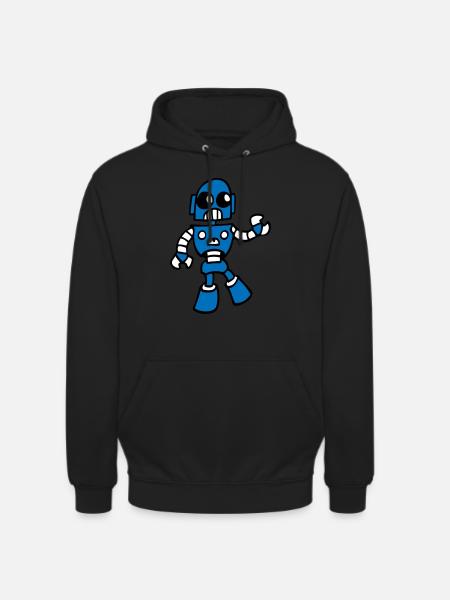 KI-Roboter - Unisex Hoodie - Schwarz