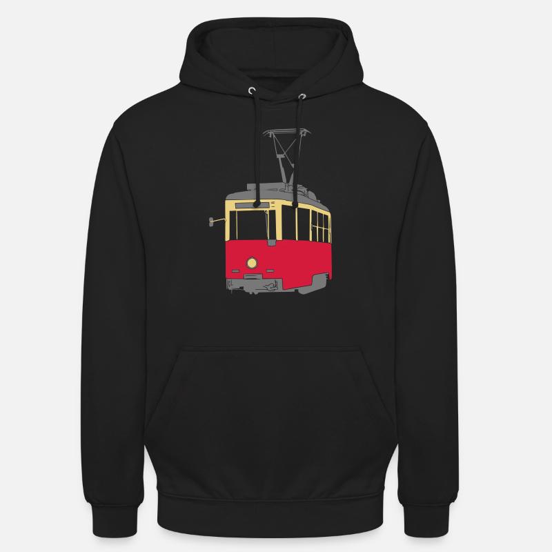 Ancien tramway polonais - Sweat-shirt à capuche unisexe - noir