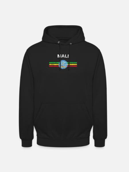 Mali - Sweat-shirt à capuche unisexe - noir